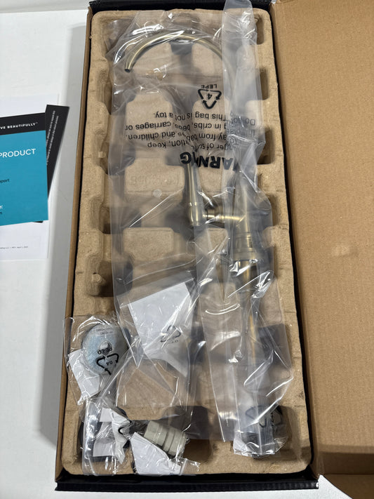 Allyn Single Handle 100% Lead-Free Beverage Faucet in Brushed Gold