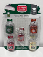 Yankee Candle Holiday Car Jar Ultimate Air Freshener 5 Pack Assorted Scents- Limited Holiday Edition - *Automotive
