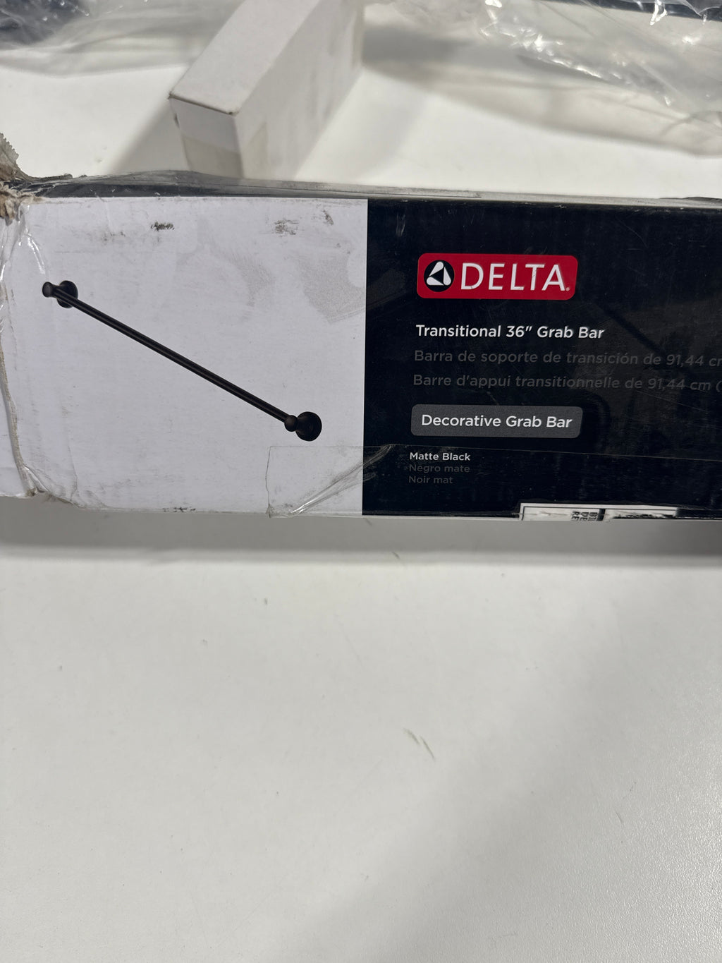 Delta BathSafety: 36’’ Transitional Decorative ADA Grab Bar - *Plumbing