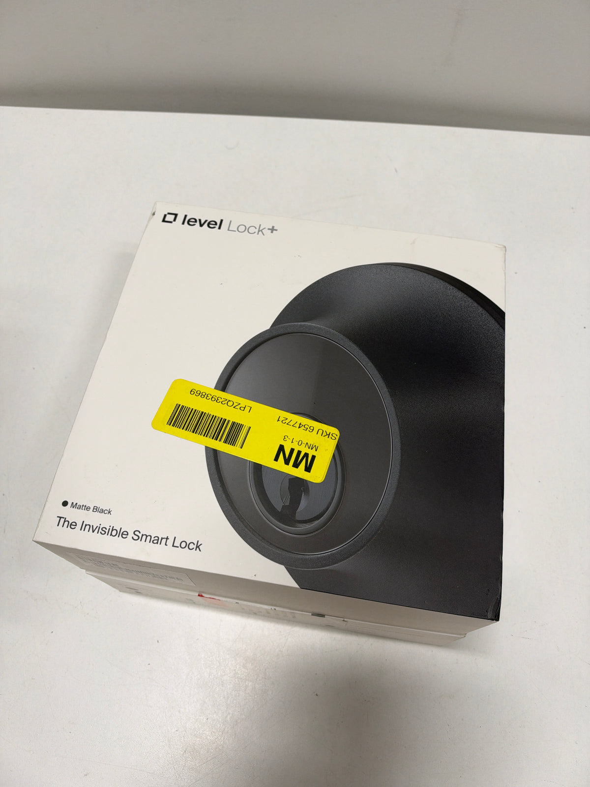 Level - Lock+ Smart Lock Bluetooth Replacement Deadbolt with Apple HomeKey/App/Key - Matte Black