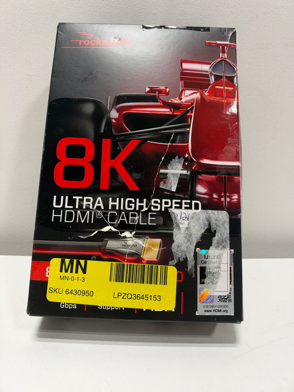 Rocketfish - 8' 8K Ultra High Speed HDMI 2.1 Certified Cable - Black