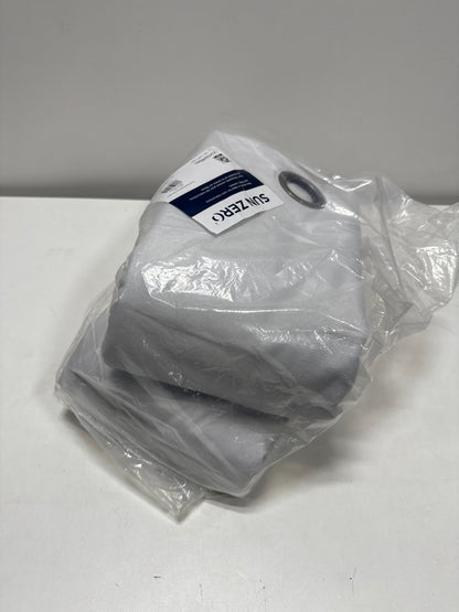 Sun Zero Pratt Tonal Texture Fleece Insulated 100% Blackout Window Curtains, 2-pack