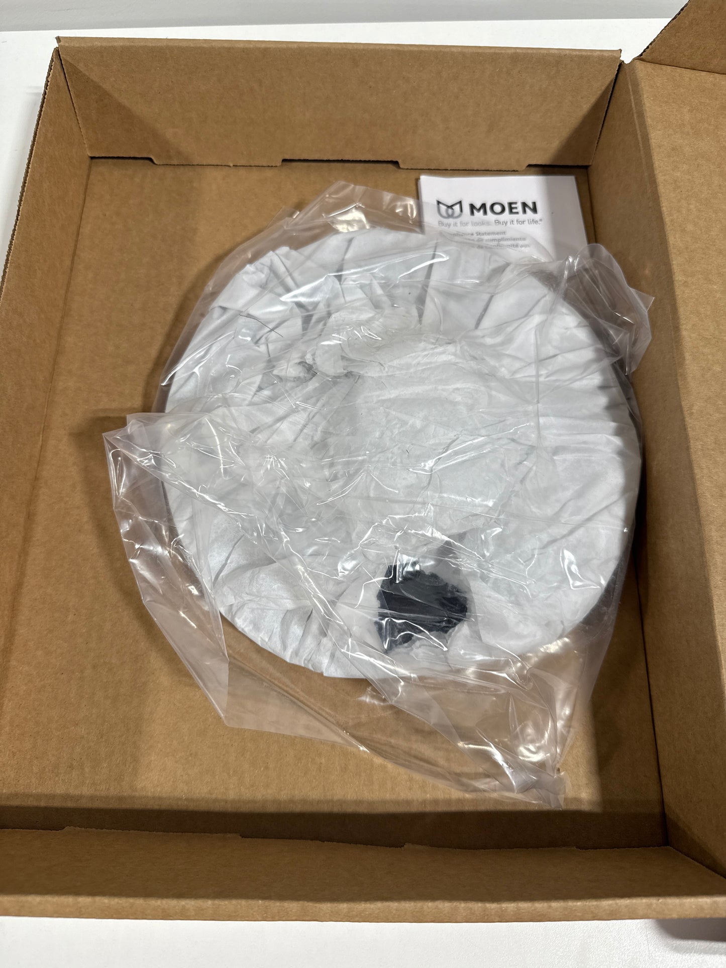 Moen Waterhill Wrought Iron 10-Inch Single Function Rainshower Showerhead with Immersion Rainshower Technology, S112WR