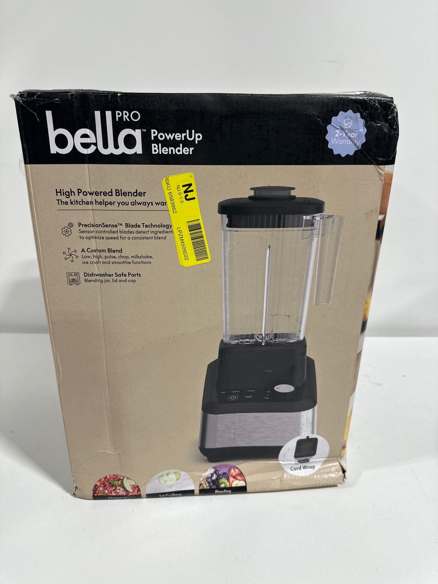 Bella PRO - PowerUp High Powered Blender - Stainless Steel
