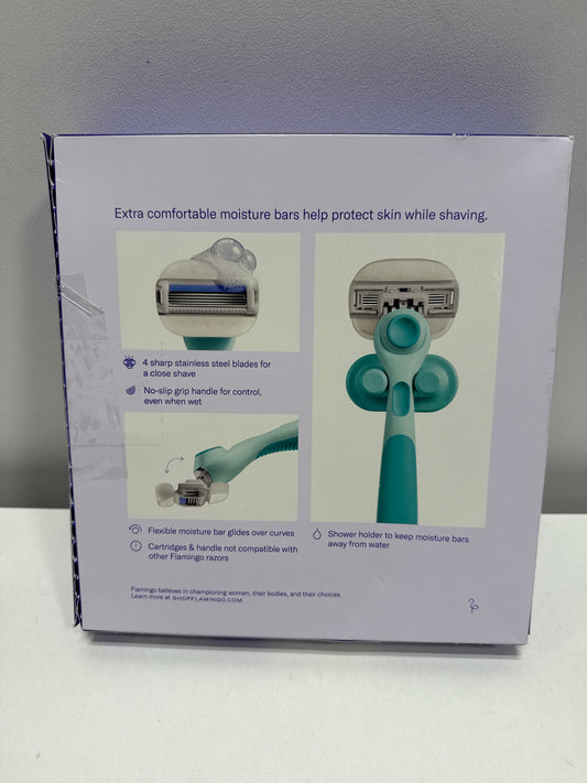 Flamingo by Harry's Moisture Plus Razor Set 9 Cartridges + 1 Handle