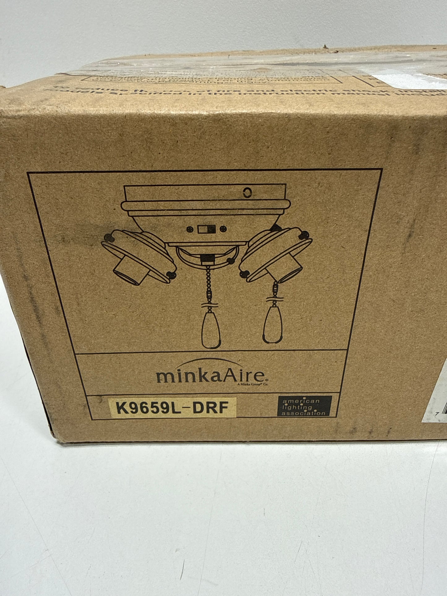CEILING FAN LIGHT KIT by Minka-Aire K9659L-DRF in Brown Finish