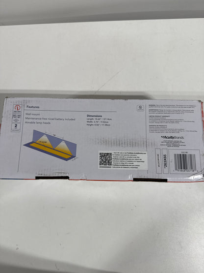 Lithonia Lighting Switch Hardwired LED Off White Emergency Light