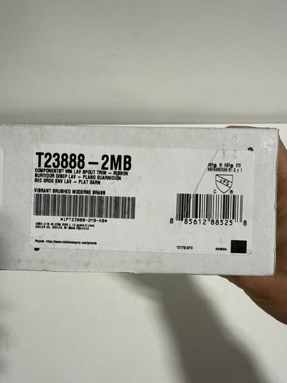 Scratched KOHLER Components Wall-mount Bathroom Sink Faucet Spout with Ribbon Design, 1.2 Gpm