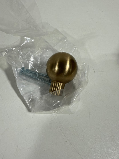 10 x Amerock BP37700 Cowrie 1-1/8 Inch Fluted Round Cabinet Knob Champagne Bronze