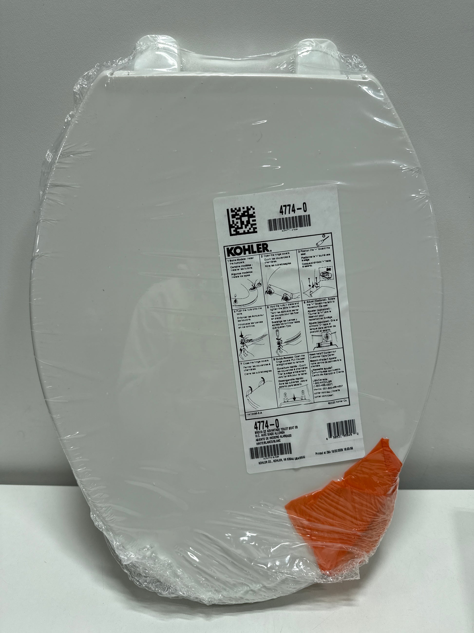 Kohler Brevia Elongated Toilet Seat with Quick-Release Hinges White - *Plumbing