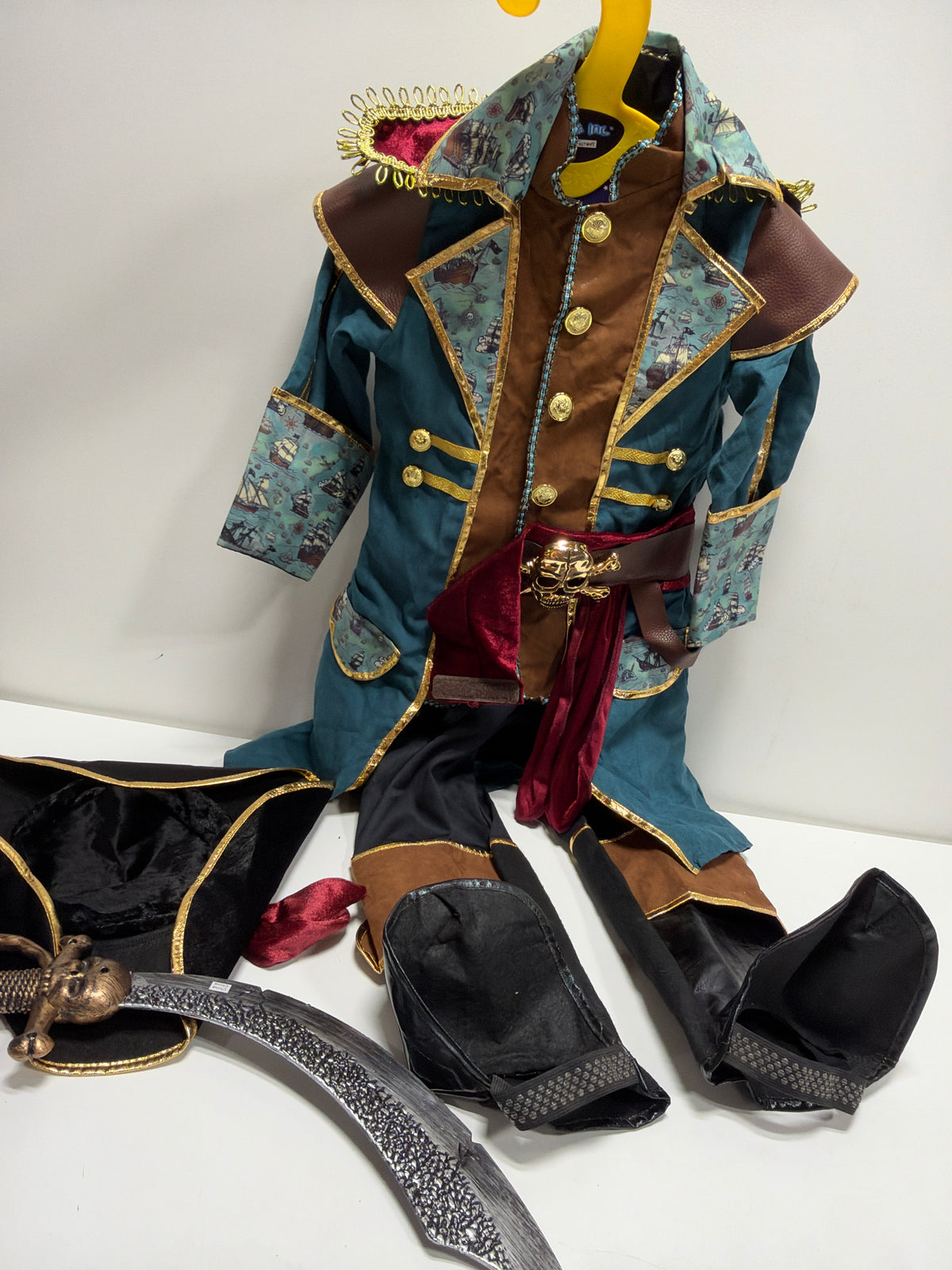 Pirate Captain Kids Costumer Teetot 5-6