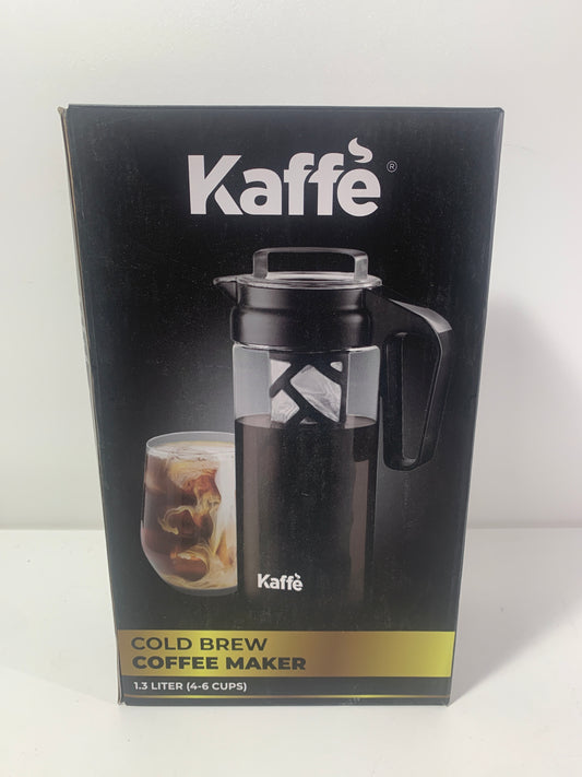 Kaffe Cold Brew Coffee Maker 1.3L Cold Brew Pitcher Cold Brew Coffee and Tea Brewer Easy to Clean Mesh Filter Iced Coffee Accessory Tritan Glass