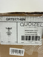 Quoizel Grant 13 1/2’’ High Brushed Nickel Ceiling Light - *Lighting & Electrical