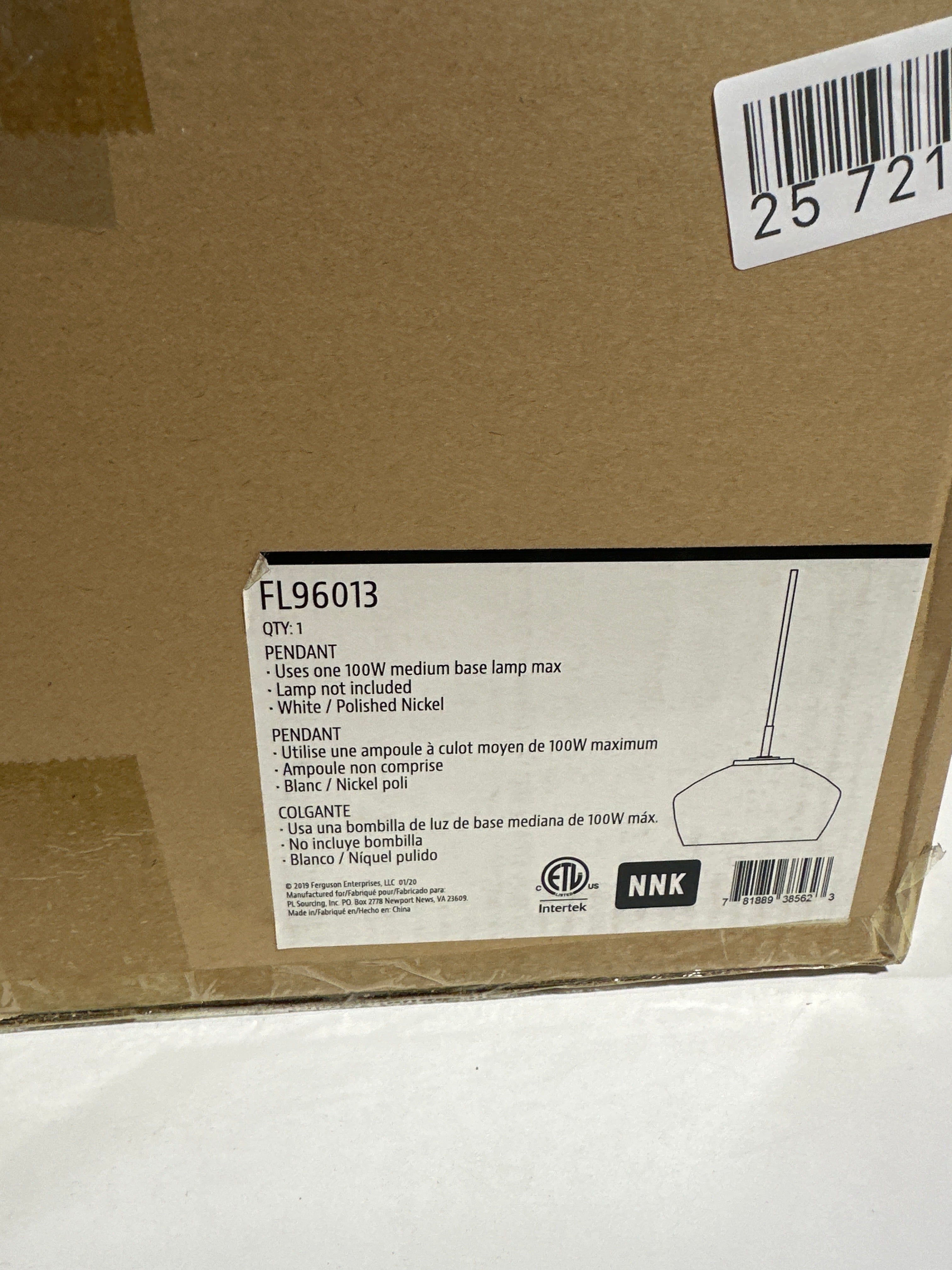 Miseno Ml98586 1 Light 14 Wide Pendant - White - *Lighting & Electrical