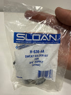 Sloan Sweat Solder Kit H636Aa Cp 3/4 in Sweat Solder Kit