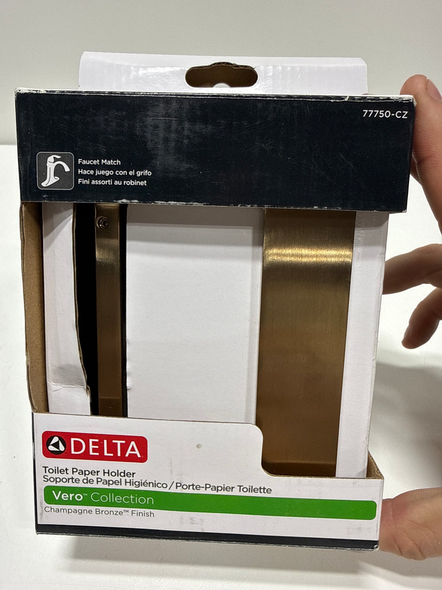 Delta Vero Tissue Holder Champagne Bronze