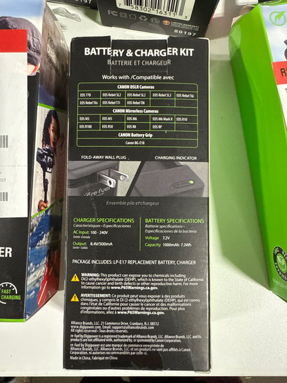 Lot of 14 - Digipower - Digital Camera Battery & Charger Kit, Replacement for Canon LP-E17