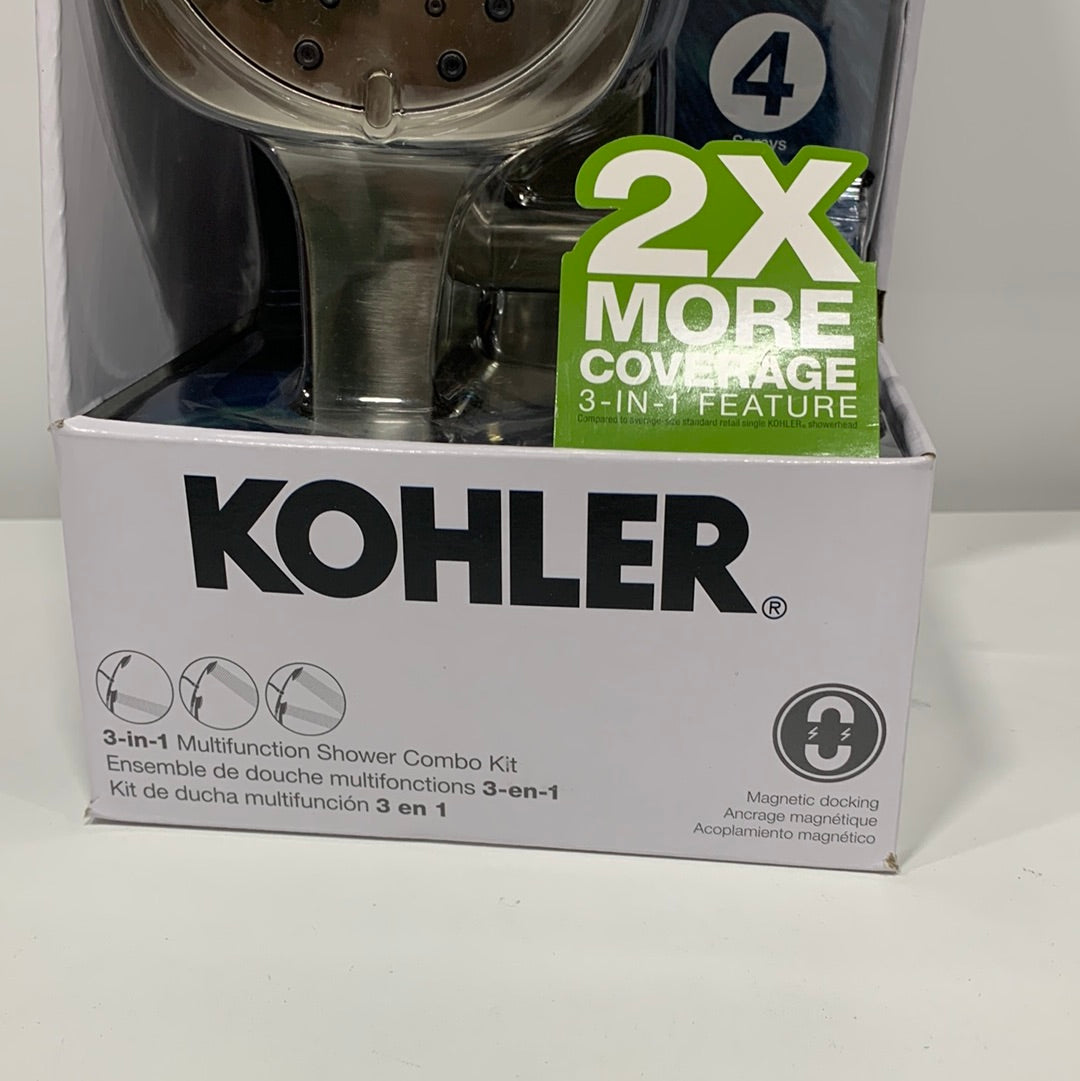 Kohler Adjuste 3-in-1 Multifunction Shower Kit - Brushed Nickel