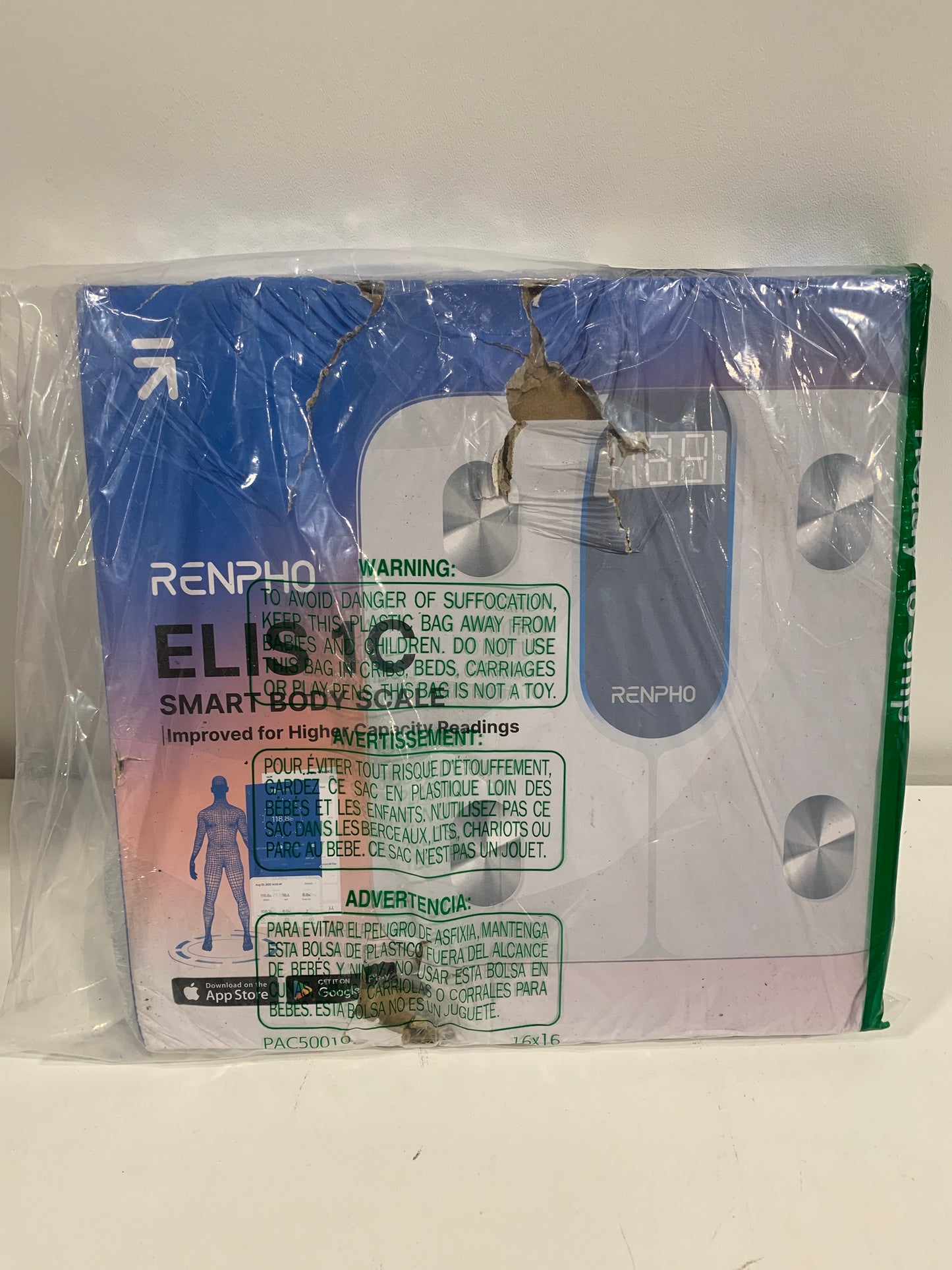 RENPHO Smart Scale for Body Weight 440lb, Digital Bathroom Scale for Body Fat, Bluetooth Accurate Body Composition Weighing