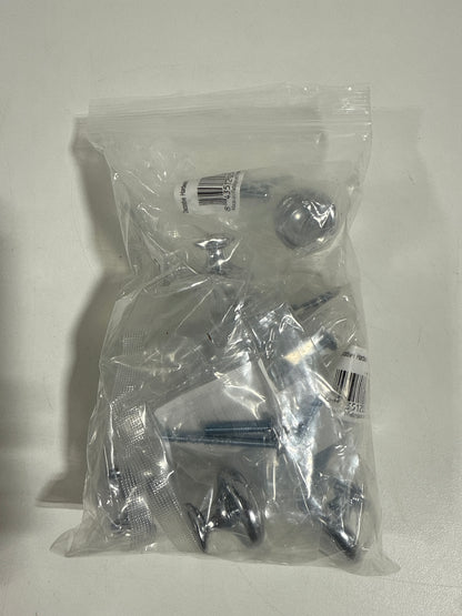 9 x Jeffrey Alexander 117 Bremen I - 1-1/4" Round Traditional Ring Mushroom Cabinet Knob / Drawer Knob with Stacked Foot Polished Chrome Cabinet Hardware