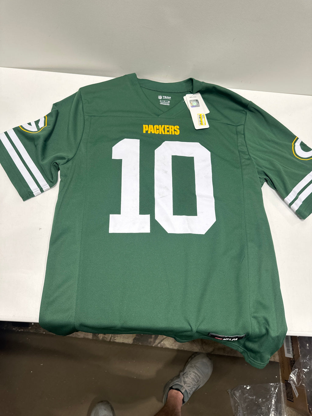 NFL Green Bay Packers Men's Short Sleeve Love 10 Jersey - S