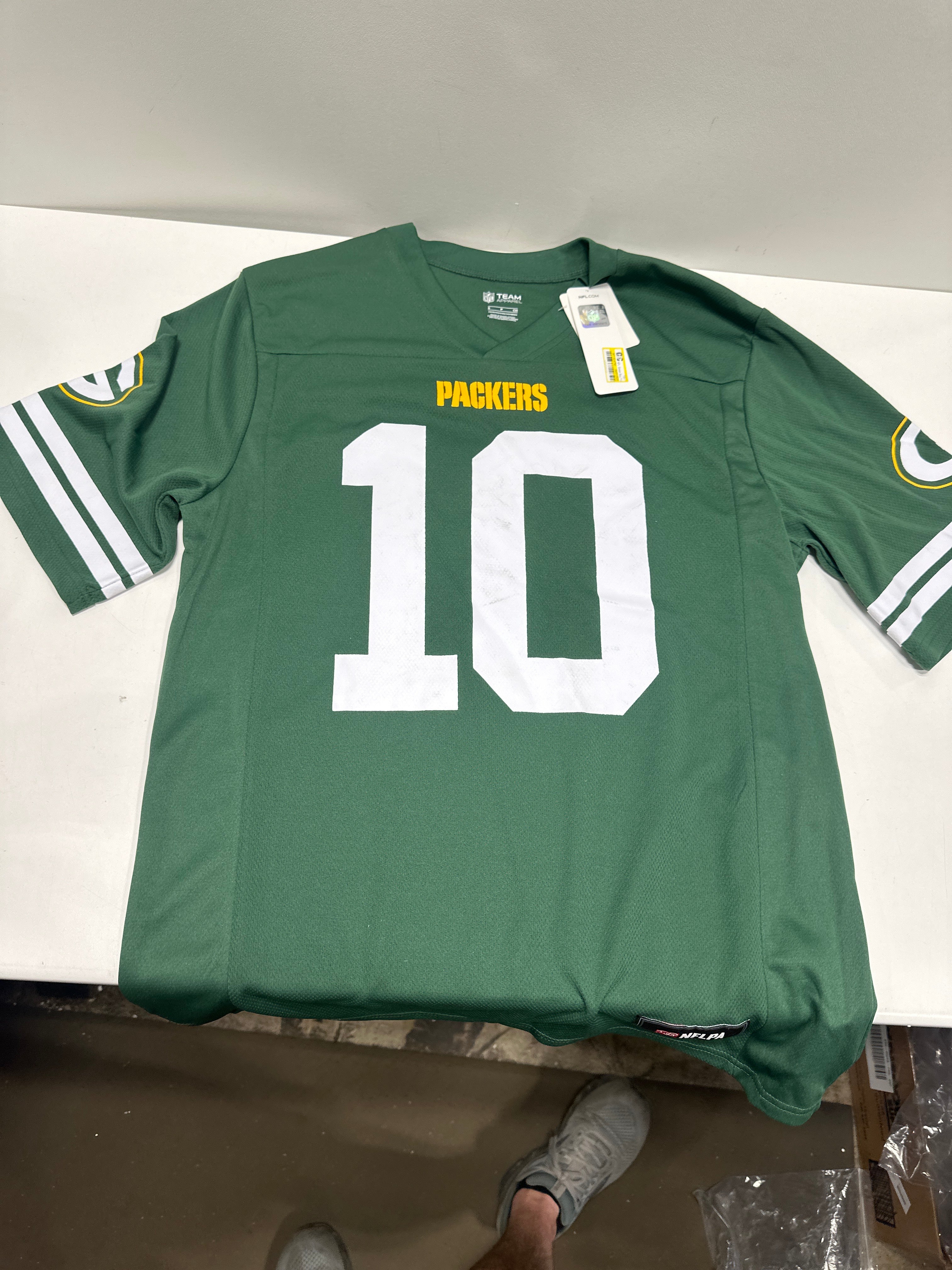 NFL Green Bay Packers Men's Short Sleeve Love 10 Jersey - S