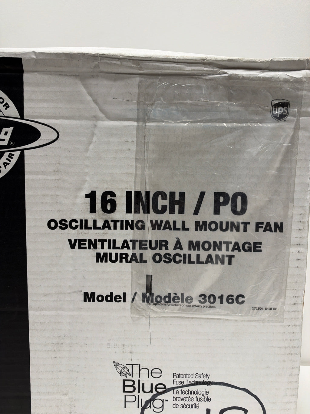 Air King Oscillating Wall Mount Fan 120V 1710 Cfm 3-Speed Commercial Grade - 383168