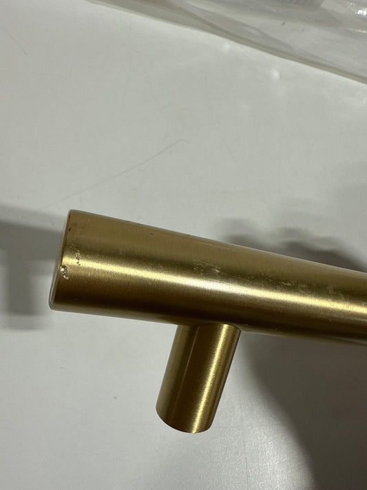 Scratch Emtek Bar Appliance Pull Available as Single, Concealed Surface (CS), or Back to Back (BTB) in 2 Sizes and 6 Finishes - 86352US4 - (Center to Center 18") - Satin Brass (US4)