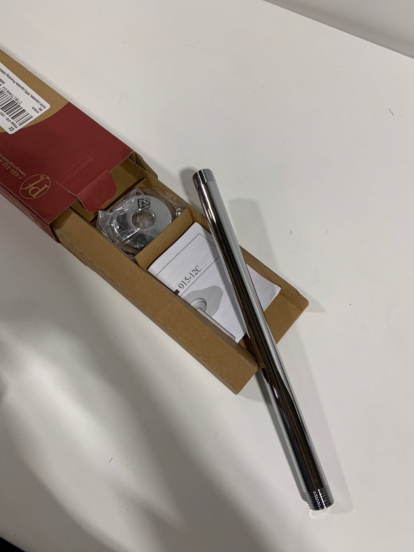 Pfister 01512CC 12" Ceiling Shower Arm Mount Kit, Chrome