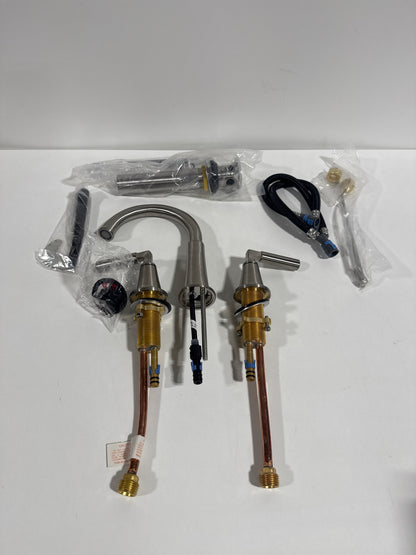 Delta 35548LF-MPU Bowery 1.2 GPM Widespread Bathroom Faucet with Pop-up Drain