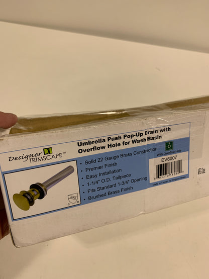 Kingston Brass EV600 Trimscape 1-1/4" Pop-up Drain Assemblies Brushed Brass