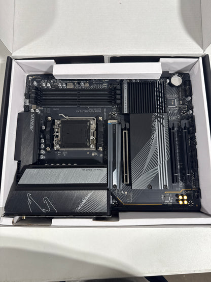 See Desc GIGABYTE - B650 AORUS ELITE AX (Socket AM5) AMD B650 ATX DDR5 Wi-Fi 6E Motherboard - Black