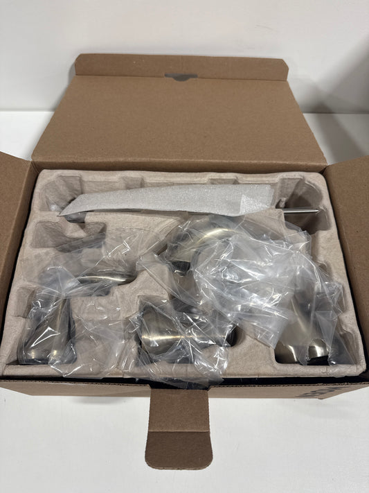 Moen Eva Brushed Nickel Two-Handle High Arc Widespread Bathroom Sink Faucet for 3-Hole Setups with Valve Included, TV6420BN