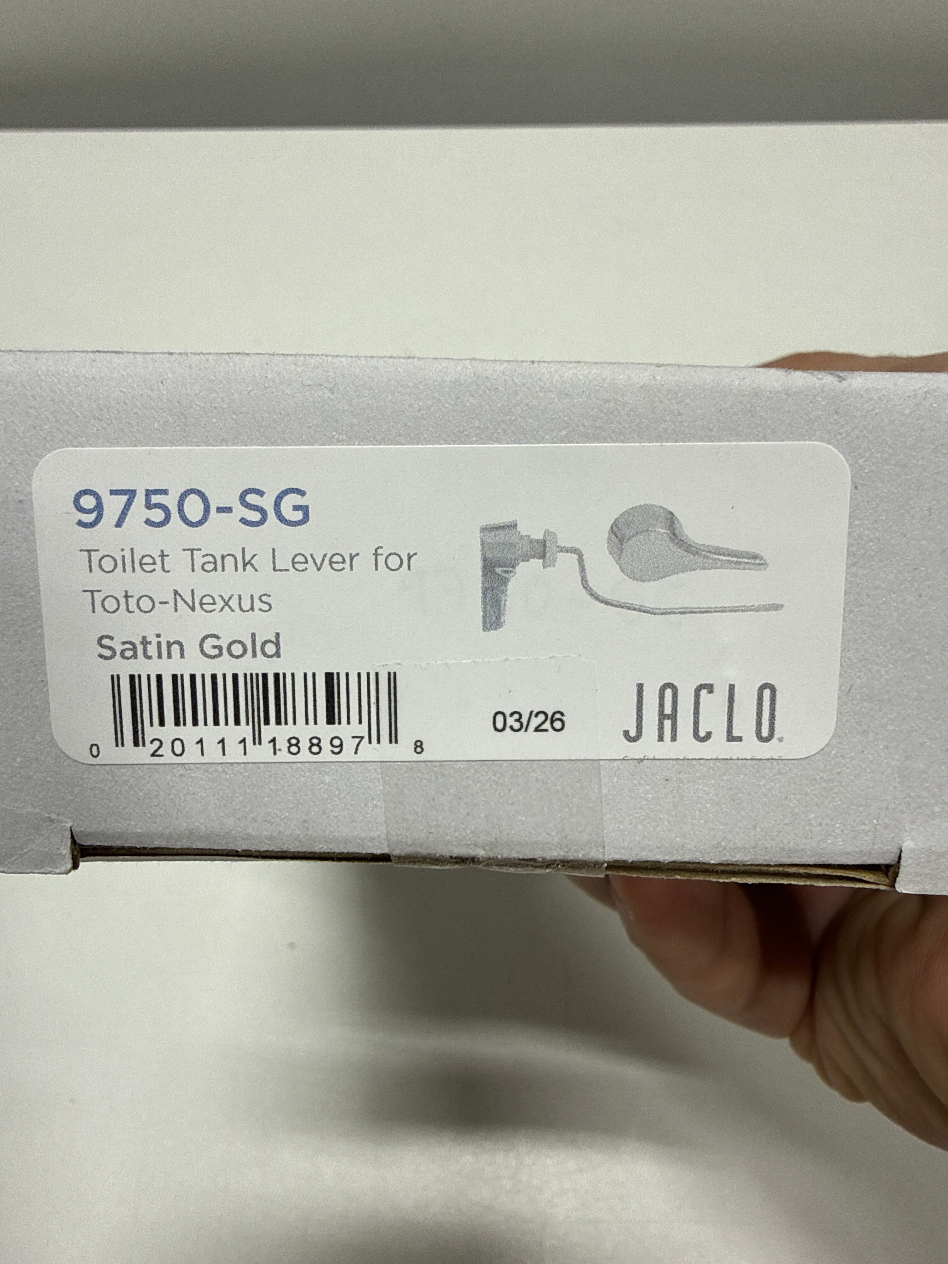Jaclo Toilet Tank Trip Lever 9750-SG
