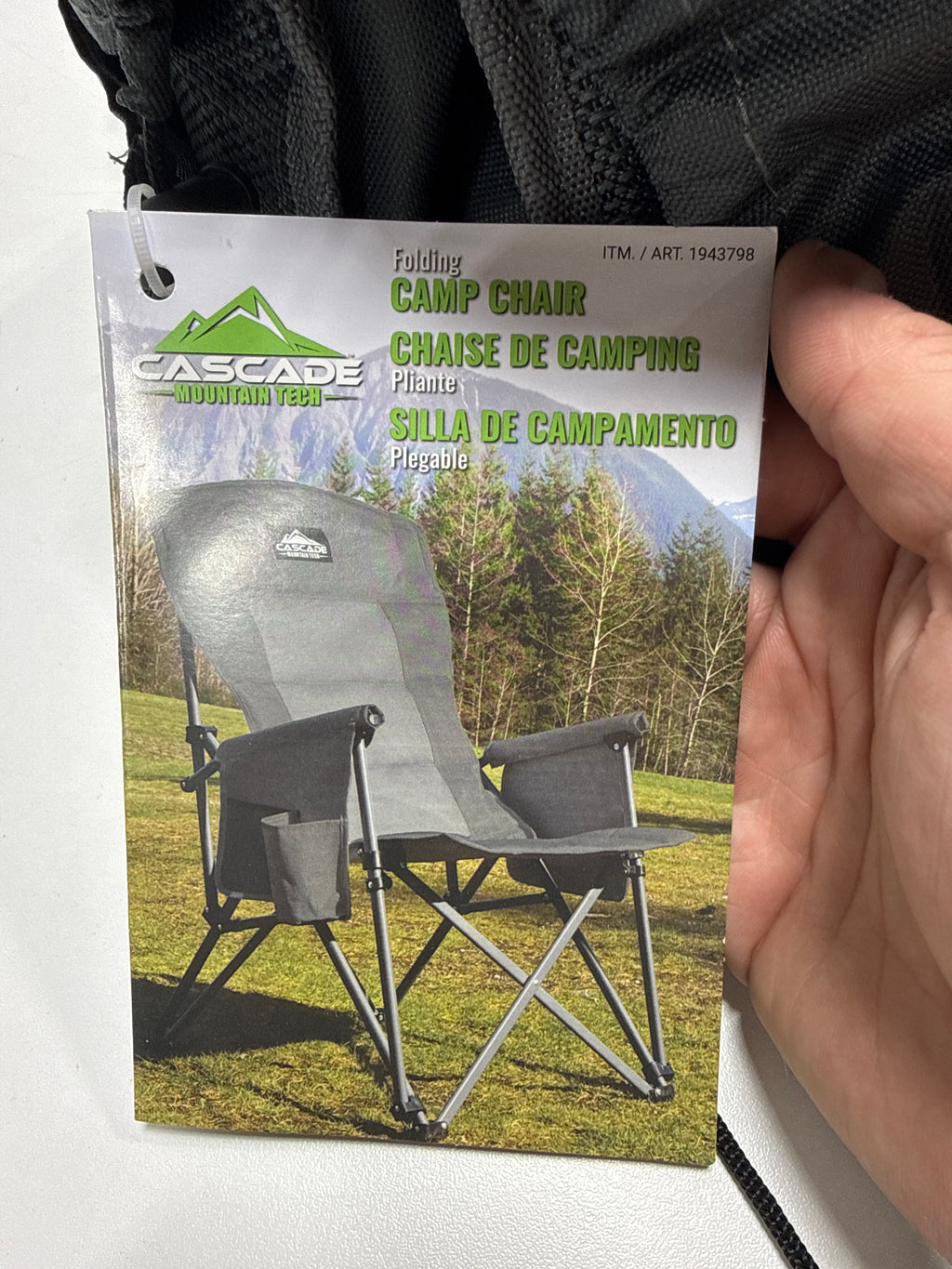 Cascade Mountain Tech Padded Camp Chair