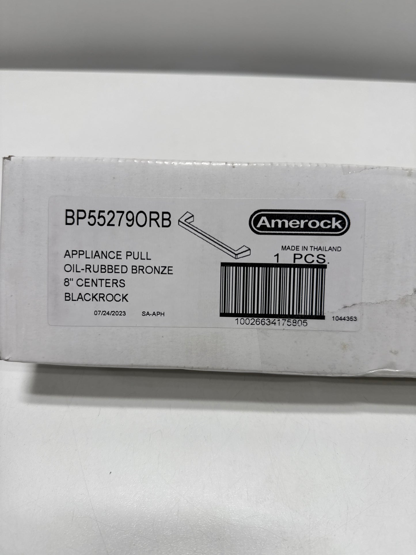 Blackrock 8 in. (203mm) Modern Oil-Rubbed Bronze Arch Appliance Pull
