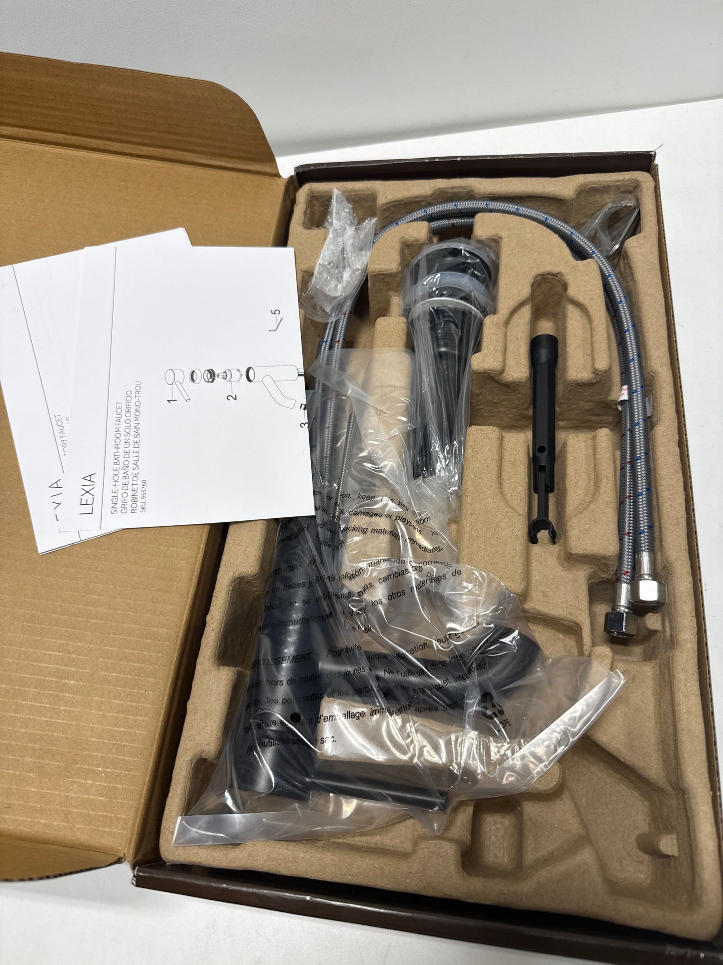 Signature Hardware 483873 Lexia 1.2 GPM Single Hole Bathroom Faucet with Pop-Up Drain Assembly