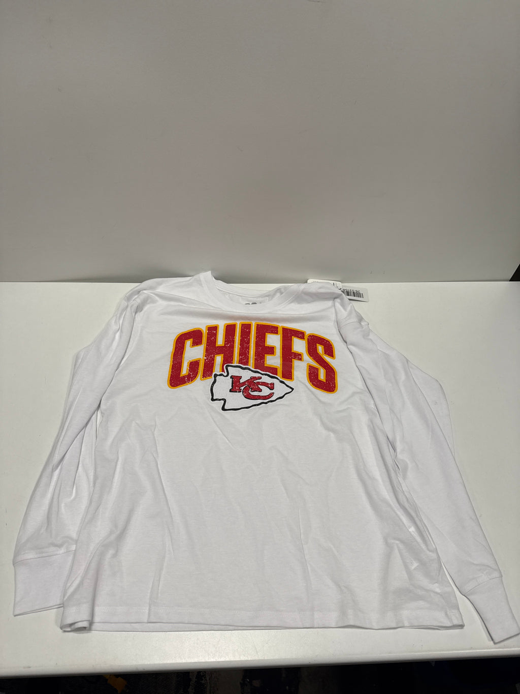 NFL Kansas City Chiefs Women's White Long Sleeve T-Shirt