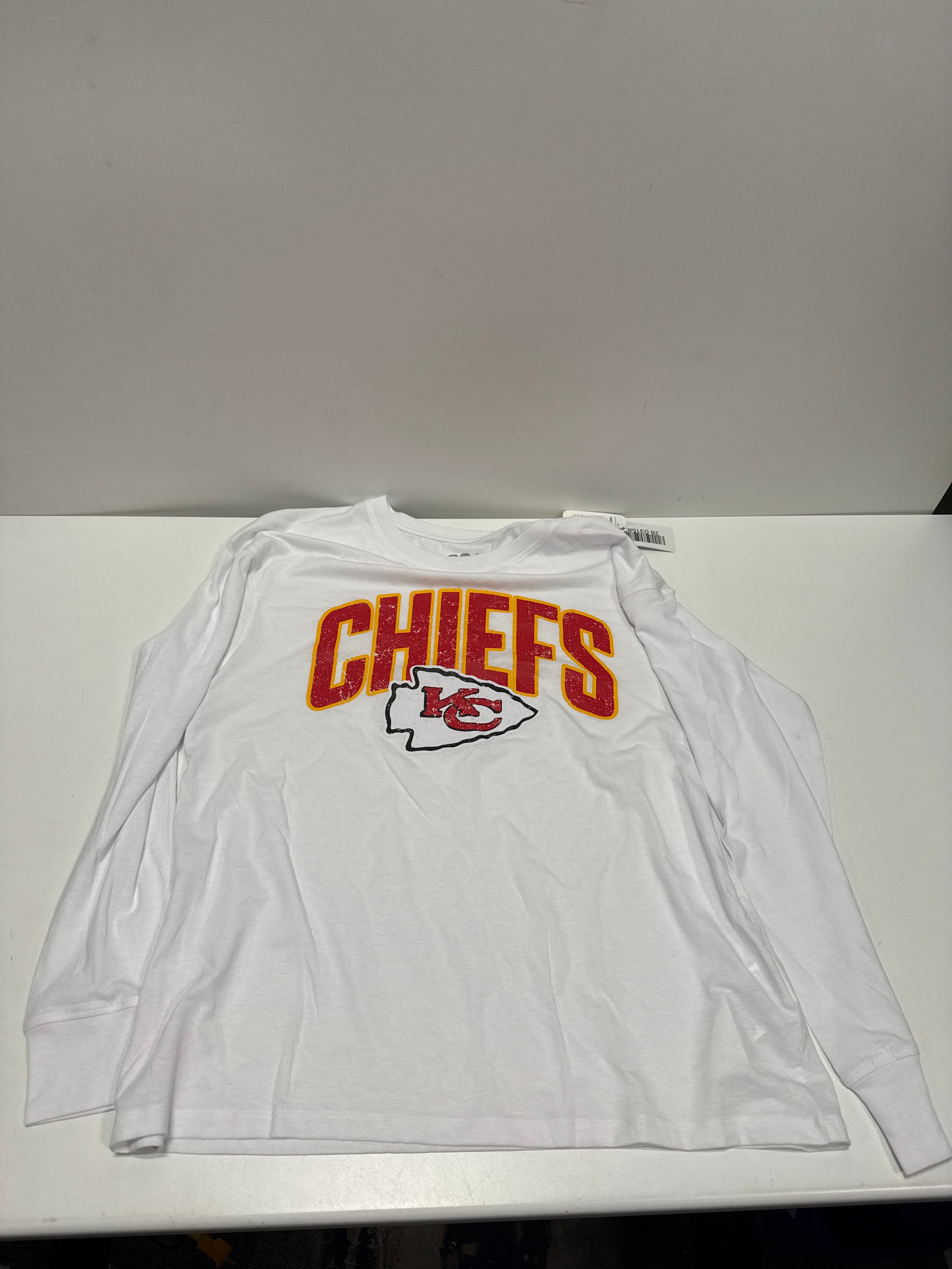 NFL Kansas City Chiefs Women's White Long Sleeve T-Shirt
