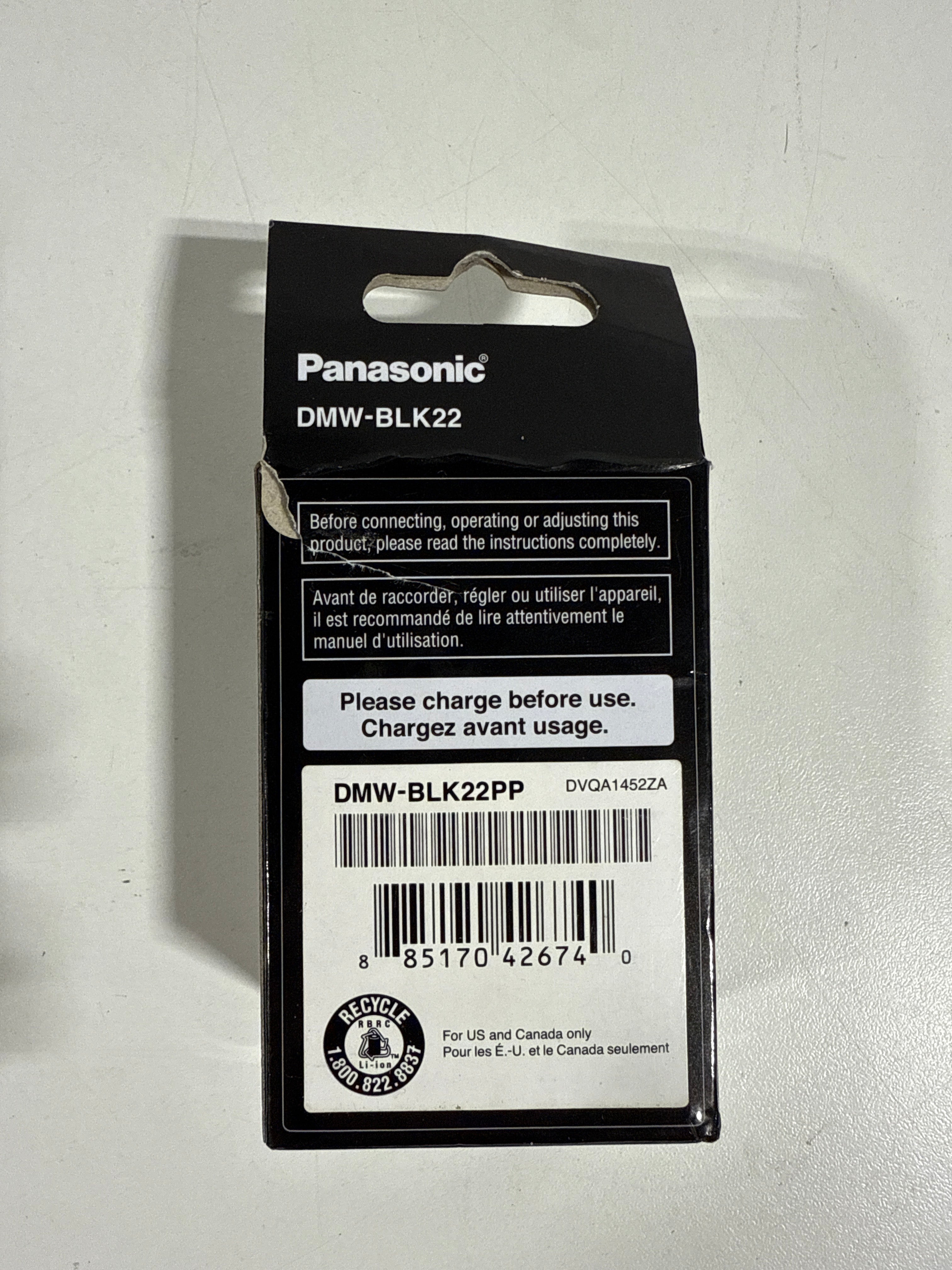Panasonic DMW-BLK22 7.4V 3050mAh Lithium-ion Battery Pack for LUMIX S5 GH5 G9 GH5s - *Cameras Camcorders & Drones