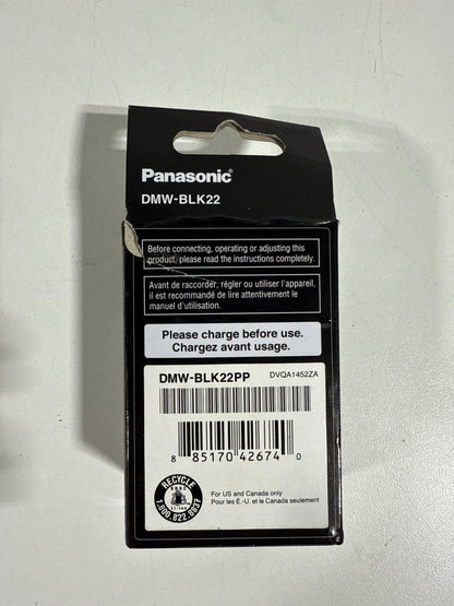 Panasonic DMW-BLK22 7.4V 3050mAh Lithium-ion Battery Pack for LUMIX S5 GH5 G9 GH5s