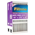 2 x Filtrete Air Filter 4”, MPR 1550 MERV 12, Ultra Allergen, Bacteria, and Virus Deep Pleat Filter