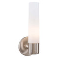 GEORGE KOVACS P5041-084 Saber Wall Sconce, 1-Light, 60 Total Watts, 12.5-in H x 5-in W, Brushed Nickel