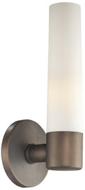 GEORGE KOVACS P5041-647B Saber Wall Sconce 1-Light 60 Total Watts 12.5-in H x 4.75-in W Painted Copper Bronze Patina