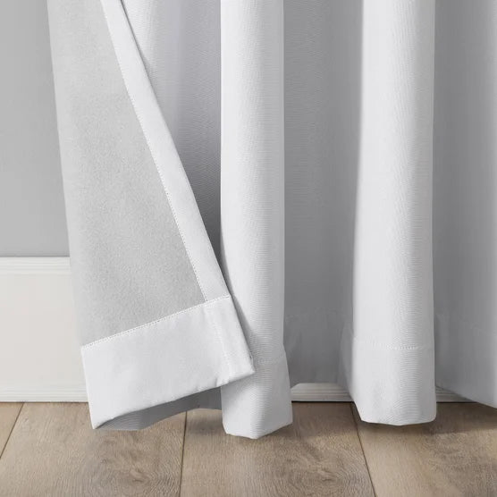 Sun Zero Pratt Tonal Texture Fleece Insulated 100% Blackout Window Curtains 2-pack - *Home Decor & Curtains