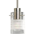 Progress Lighting 1-Light Brushed Nickel Mini Pendant