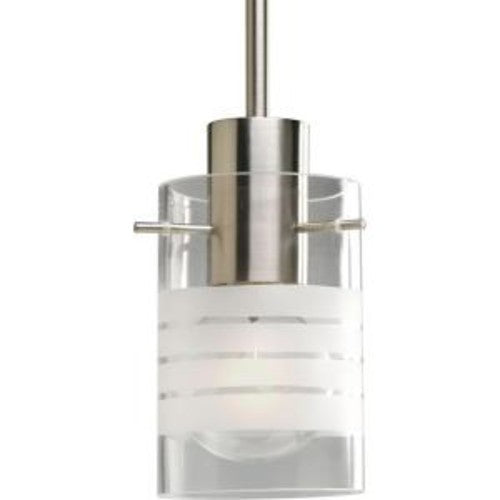 Progress Lighting 1-Light Brushed Nickel Mini Pendant