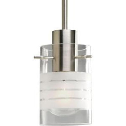Progress Lighting 1-Light Brushed Nickel Mini Pendant