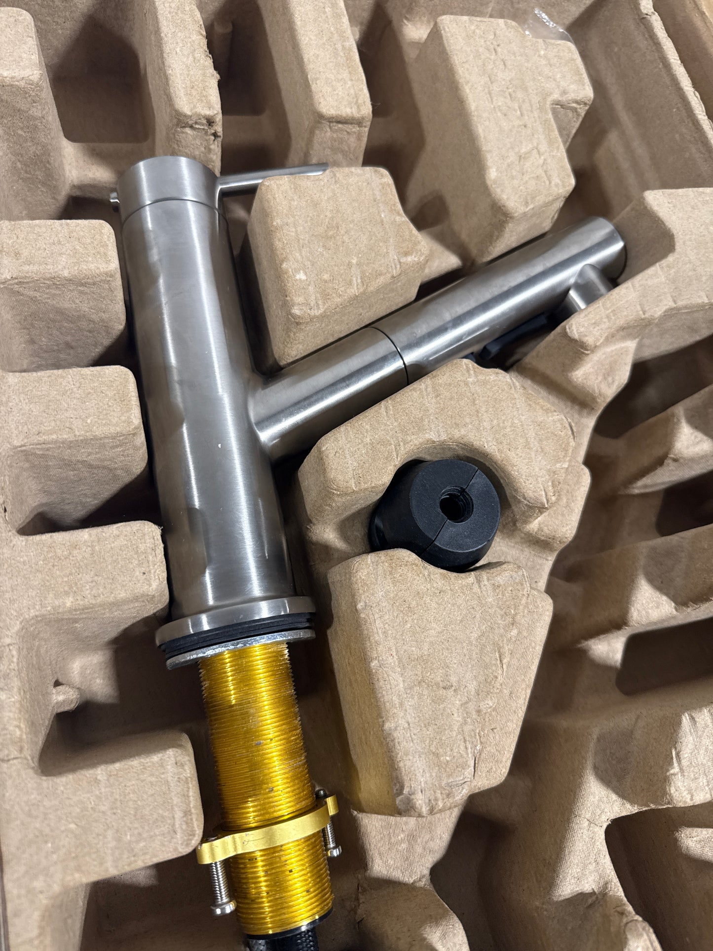 Used Kohler Crue Pullout Spray Kitchen Faucet Vibrant Stainless Single Handle - K-22976-VS