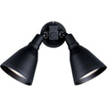 Progress Lighting P5203 2 Light Dual Head Flood Light with Metal Adjustable Shades Black